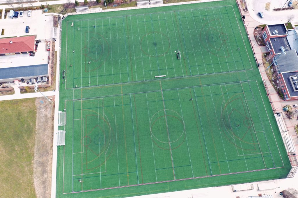 aerial view of Skokie Playfields