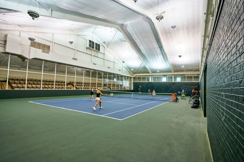 Indoor tennis court