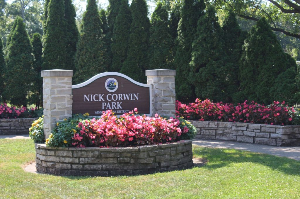 Nick Corwin Park sign bed
