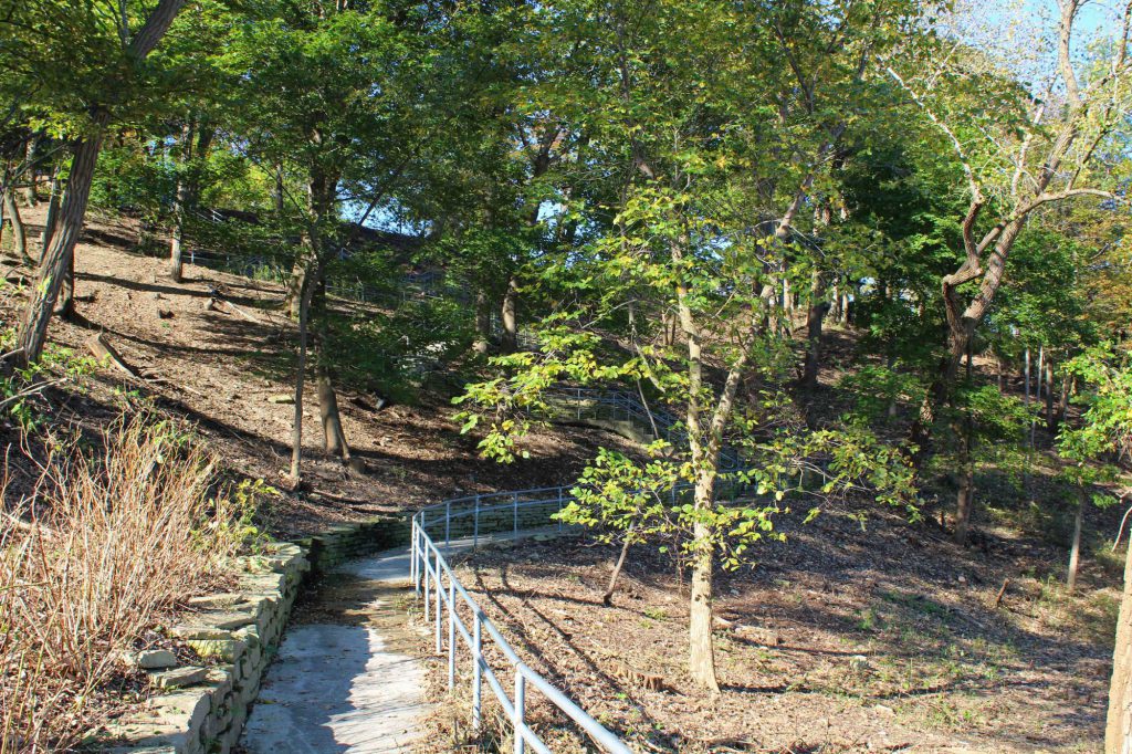 staircase at Tower Road Beach in 2017