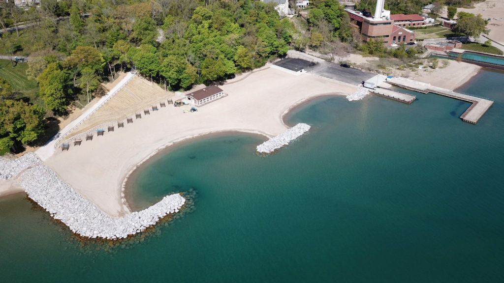 aerial view of Lloyd Beach