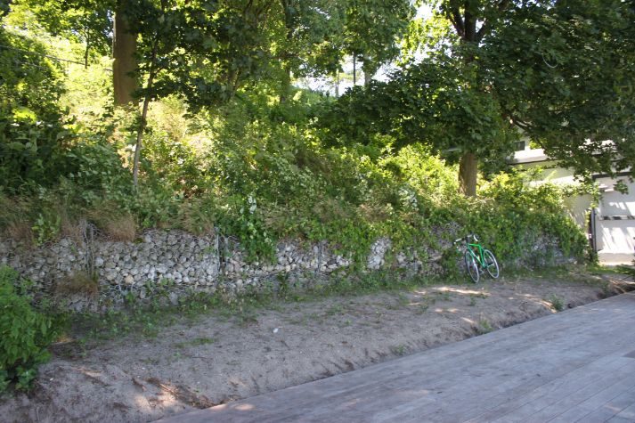 Maple Street Park Gabion Wall