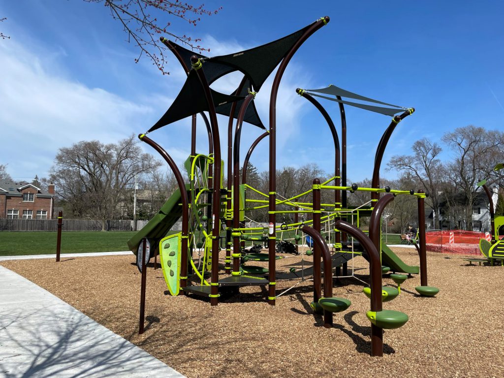 New playground equipment 