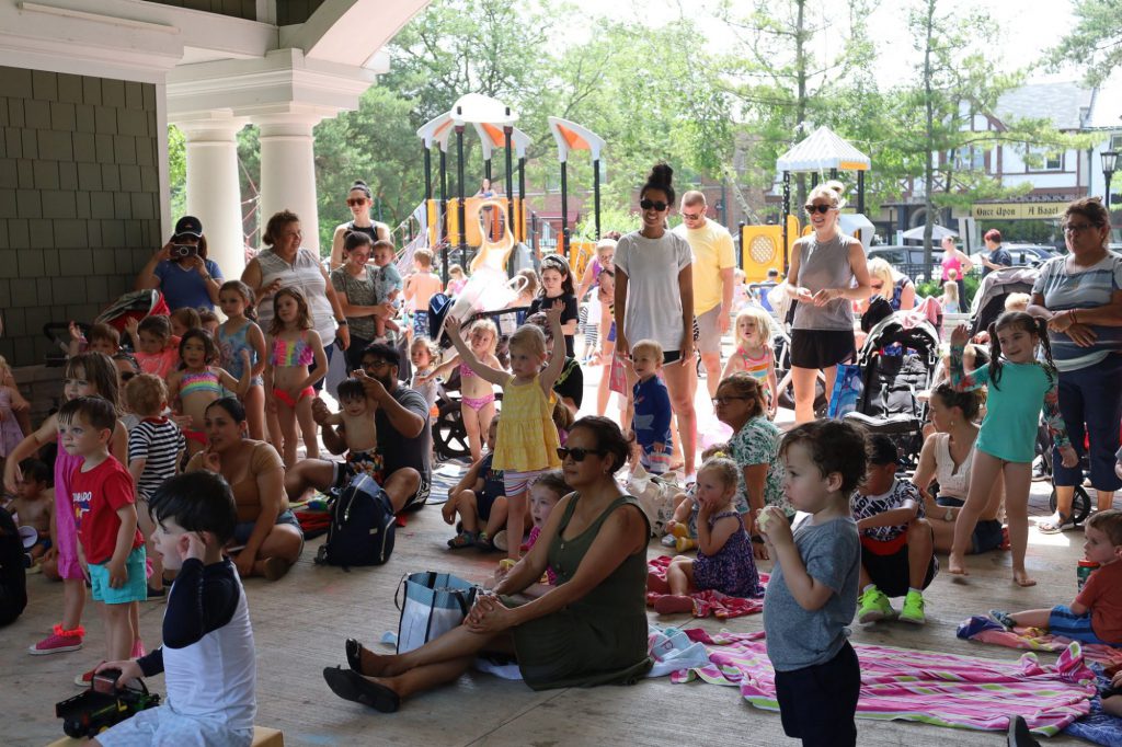 Children listening to a music concert