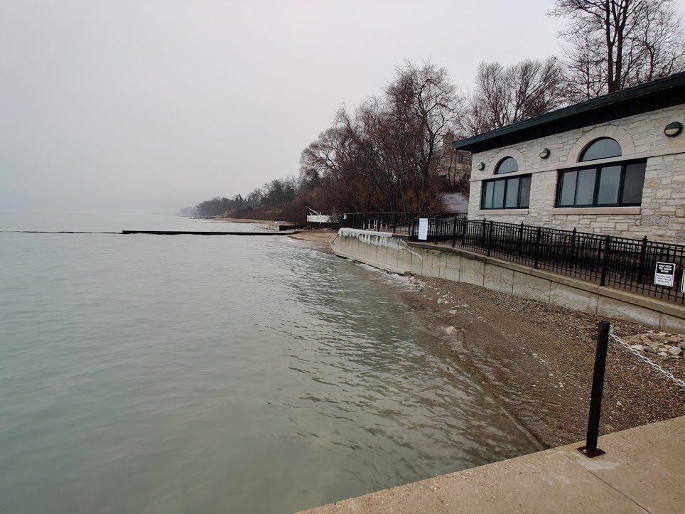 elder lane beach in winter