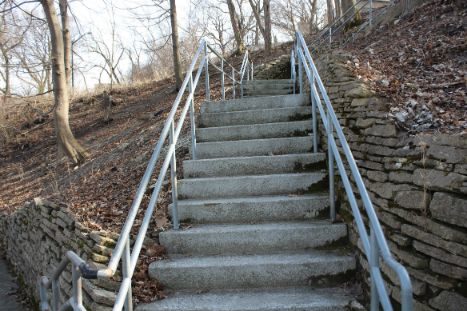 Stairwell at Tower Road Beach