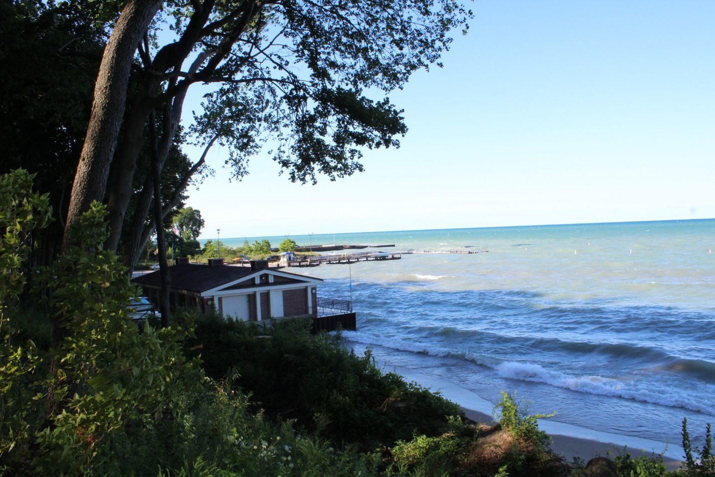 Beach prior to breakwater structures