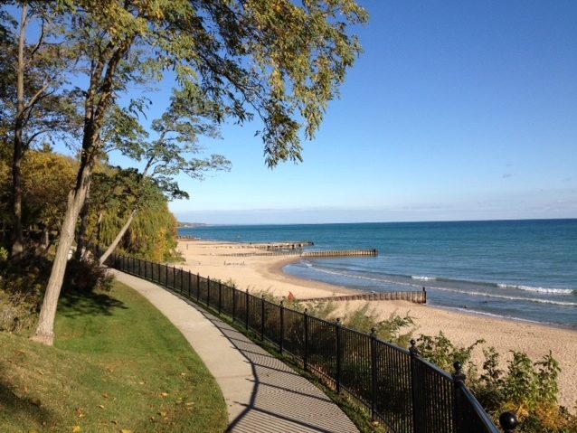 Centennial Park walking path + beach