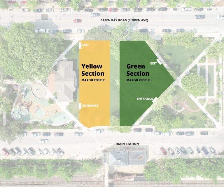 Section map for Wednesday in the Woods concerts