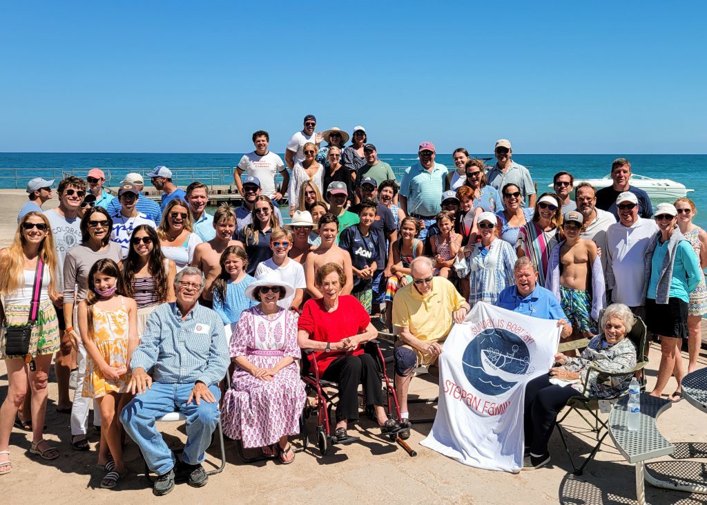 stepan family at their boat launch dedication