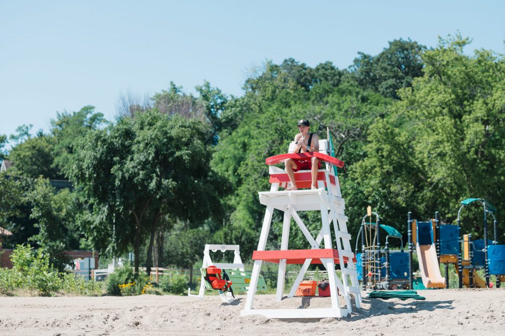 Tower Road Beach lifeguards